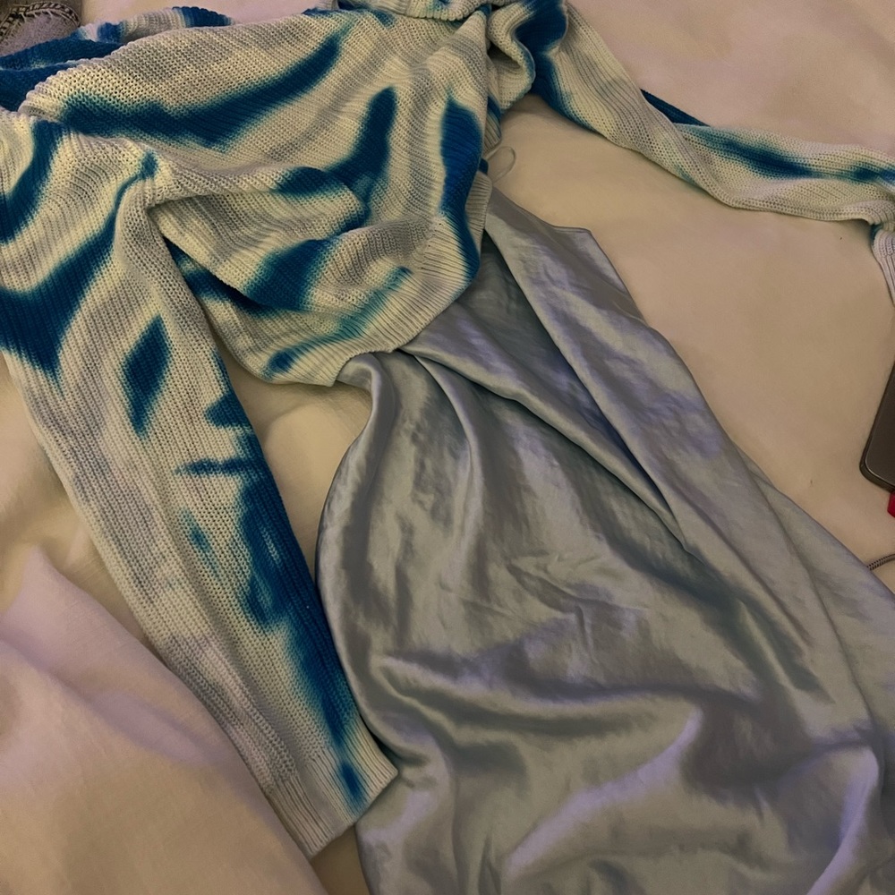 Dh tie dye silk maxi dress